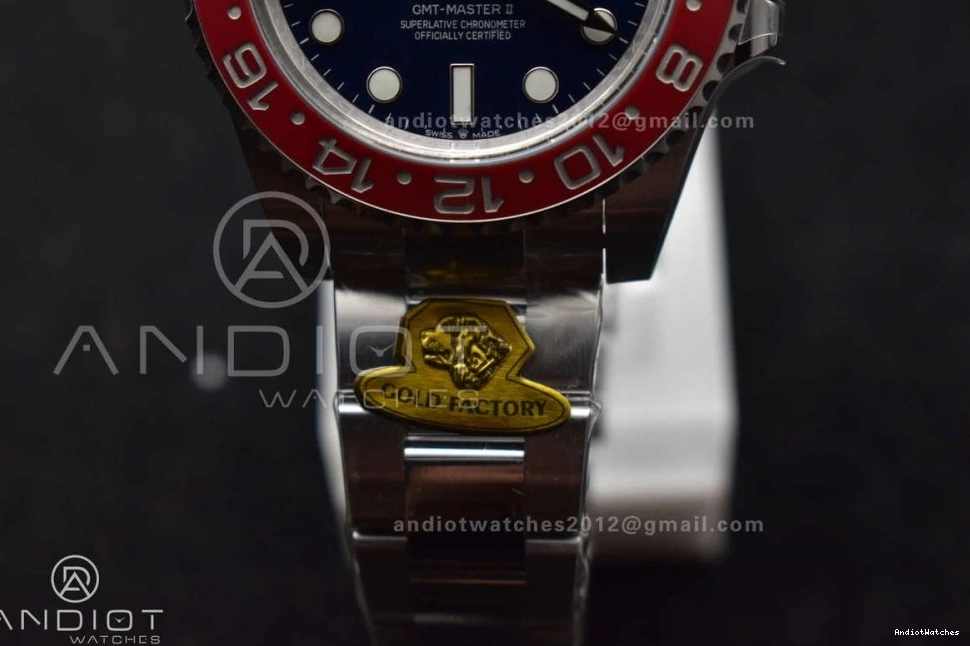 Dial Best 929 Factory Bold II Bracelet Gain Oyster 126719 BLRO 1:1 CHS Gold VR3285 Master GMT Weight Edition on Black 0215